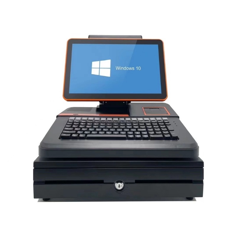 15.6inch supermarket Point of Sale systems with 2nd customer display