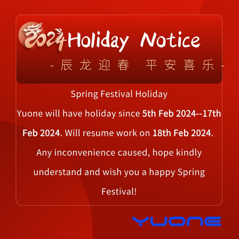 Holiday Notice of 2024 Spring Festival