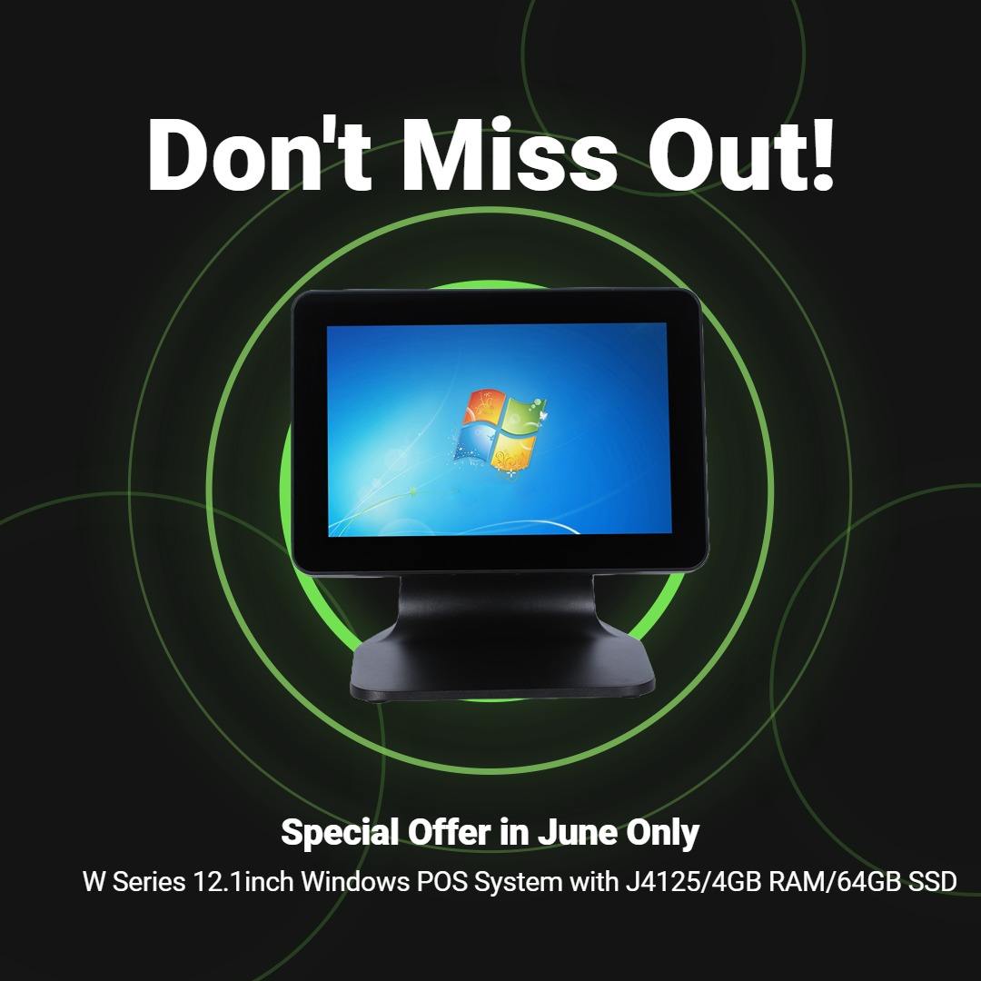 Special offer in June for Yuone W series 12.1inch POS system