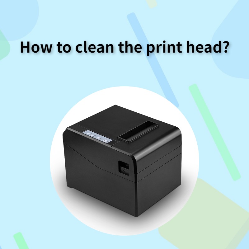 How to clean the print head of the 80mm thermal printer?