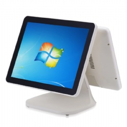 Dual 15inch EPOS Machine Desktop Touch Screen POS Billing Machine for Sale